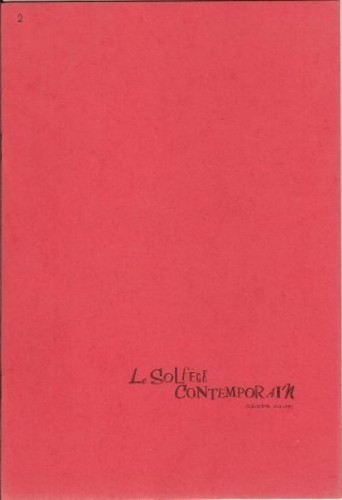 Solfège contemporain 2ème - solfège,