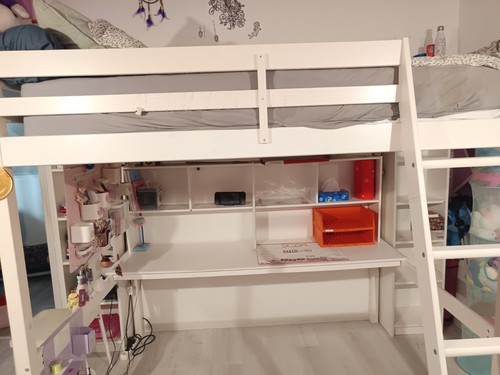 Lit mezzanine places bois - 2, en