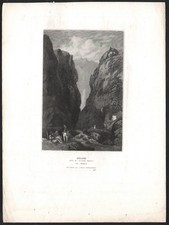 1860 Gravure originale Delphi