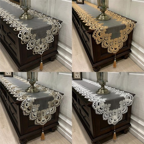 Vintage dentelle brodée - dentelle, nappe
