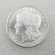 1901 S Morgan Silver Dollar $1 Brilliant Uncirculated BU 90% Silver