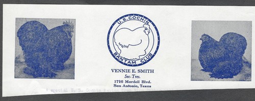 Cochin bantam club - u.s.,