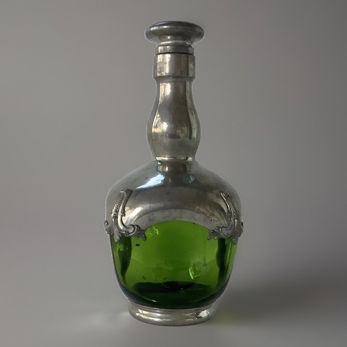Carafe bouteille verre vert - bouteille,