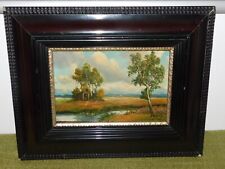 Landscape painting with city in background! Signed H. Student Munich