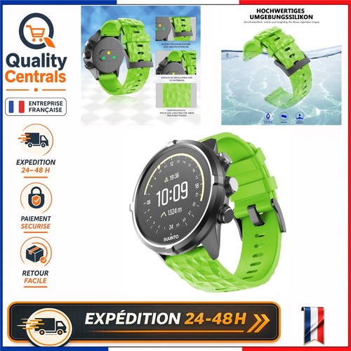 Bracelet silicone 24mm vert - bracelet,