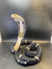 13” Animal Figure Coiled King Cobra Snake Collectible Display
