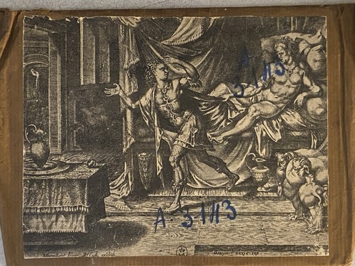 Plaque cuivre gravure - en,