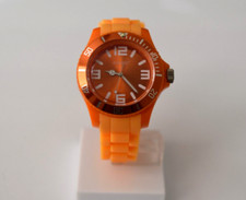 New Oozoo Authentic Orange Silicione Silver 39mm JR223 Medium Watch