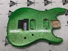 Warmoth Strat Electric Guitar Body Green Candy Flake