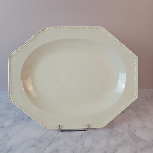 Plat ovale ivoire - plat,