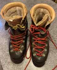 Vintage 70s Galibier Hivernale Mountaineering Boots Richard Pontvert Sz 10 (44)