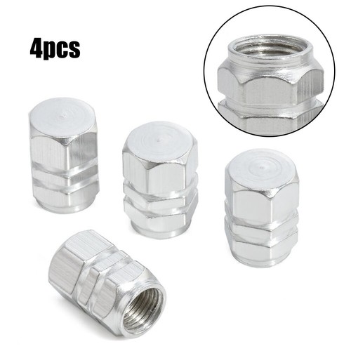 4pc argenté aluminium - argenté, pneu
