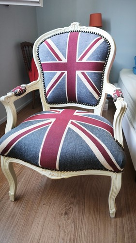 Fauteuil blanc laqué - blanc,