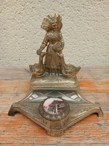 Encrier ancien regule - encrier,