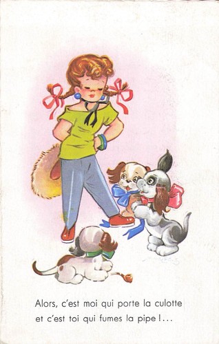 Illustree petite fille - cp,