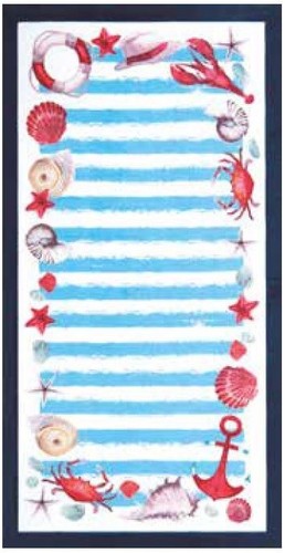 X64 nautical shells - 34"x64",