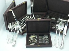 Beautiful housewife silver set Minerva 84 pieces, Louis XV style, Armand Frénais.