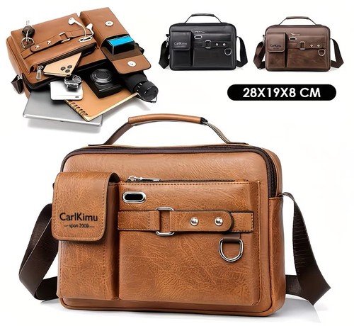 Carlkimu sac besace cuir - besace,
