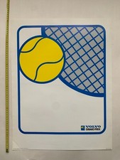 Volvo grand prix tennis USA vintage poster