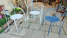 3 Silver Moon Model Armchairs by Pascal Mourgue Metal To Restore