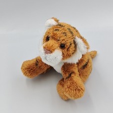 Doudou peluche tigre marron