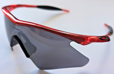 OAKLEY M FRAME CRYSTAL RED M-Frame W/ HEATER BLACK IRIDIUM LENSES