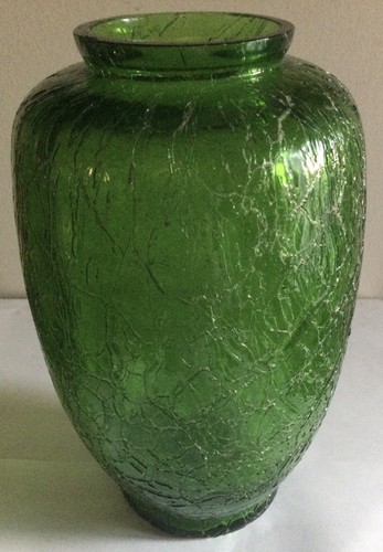 Rare vase cristal - en, craquelÉ