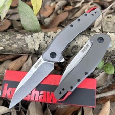 Couteau pliant Kershaw 1415 poignée lame d'acier alliage poignée d'urgence ex...
