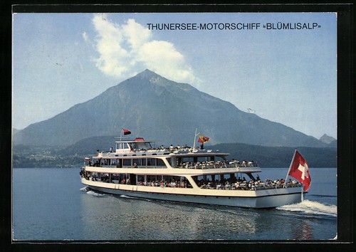 Bateau moteur lac de - bateau, à