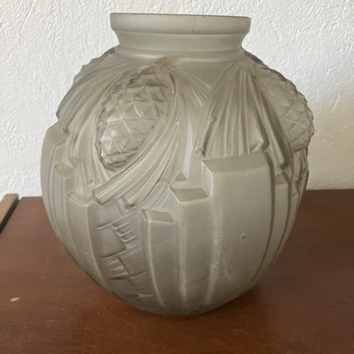Vase art deco verre - en,