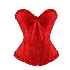 GOTHIC GREENHOUSE CORSET/BUSTIER SIZE + THONG red size 42 44 and 50