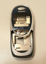 Siemens S55 mobile phone housing. Used. Front - back - battery cover. Microphone