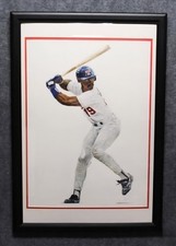 Juan González watercolor Richard Sullivan 1/1 original painting Rangers MVP