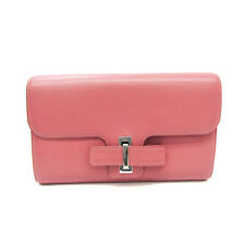 Delvaux Women's Leather Long Wallet (bi-fold) Pink BF575336