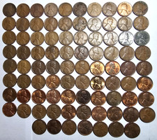 1909-1974 PDS Lincoln Pennies AG-BU (87 coins all different) Free Shipping
