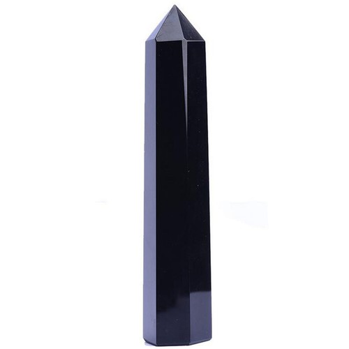Obsidienne lisque colonne - obsidienne, ob??lisque
