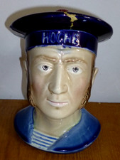 Ancien pot a tabac en barbotine "Le matelot du Hoche" Fives Lille à restaurer