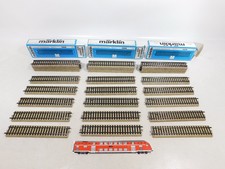 30X Märklin H0 AC 5106 Pièce De Rail M-Gleis 180 Mm Droite Mint Box #ED765-3