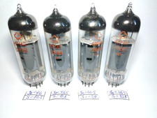 New  8 pcs 6P14P, TWO Matched Quads, Gold Grid EL84 6BQ5