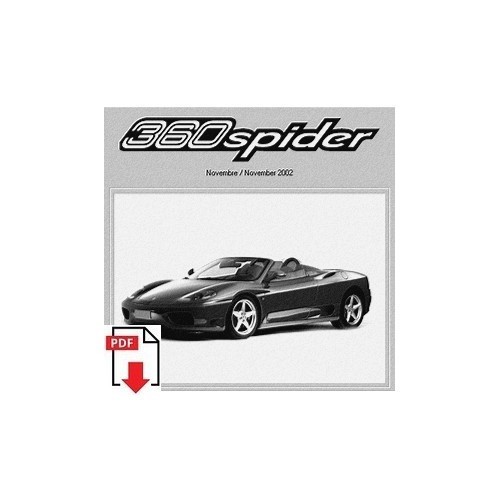 2002 ferrari 360 spider spare - ferrari,