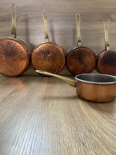 Lot casseroles cuivre - lot,