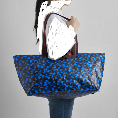 Ikea zippered shopping bag - ikea,