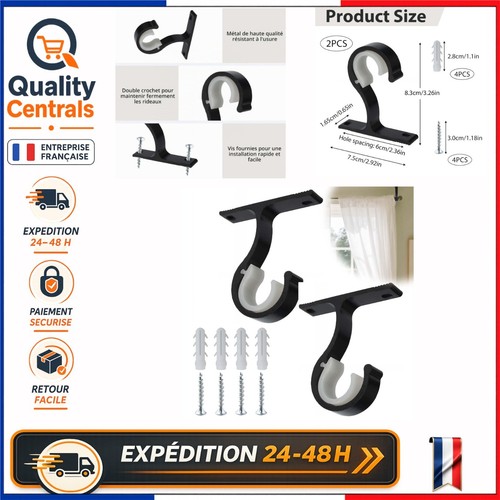 Supports tringle rideau - supports,