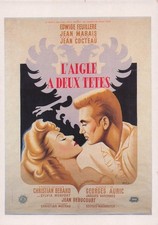 EDWIGE FEUILLERE  JEAN MARAIS    CP carte postale cinéma vintage  Réf 23