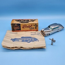 1947-48 Vintage Chrome Prameta Buick 405 w/ Policeman Windup Key Made In Germany