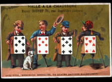 PICTURE CHROMO SHOES ""BOUVET"" ANGERS / BEGGAR & ORGAN BARBARISM Card Set