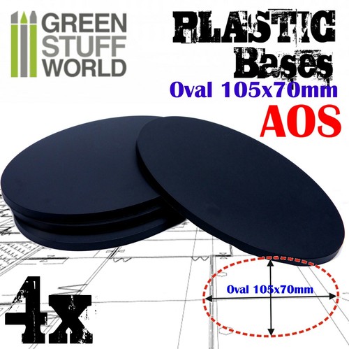Socles plastiques ovale - plastiques,