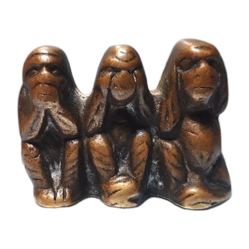 Singes sages cuivre - 3,