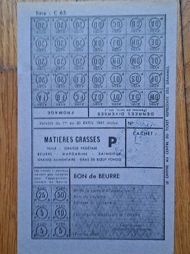 Rationnement feuille de - rationnement,