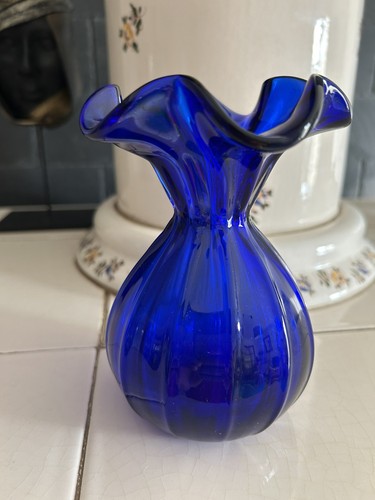 Vase boule vintage col - boule,